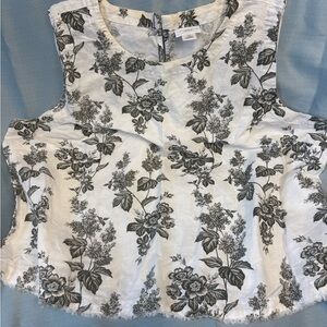 Liz Claiborne Sleeveless Linen Blouse